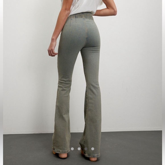 We The Free Jayce Flare Jean - Railroad Pinstripe - Picture 7 of 8